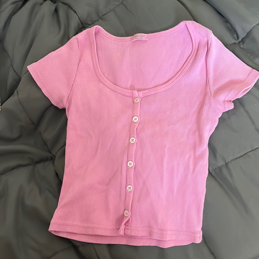 pink brandy melville top